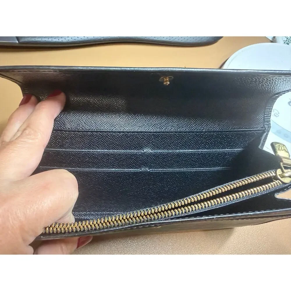 Louis Vuitton Epi Leather Sarah Wallet Black – COA & Dust Bag | Made in Spain - Picture 6 of 12